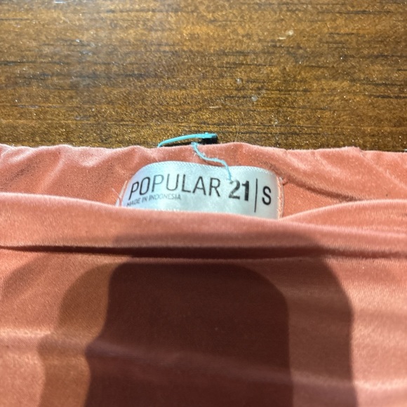 ROMWE Orange Ruched Tie Front Camisole Crop Top - Picture 3 of 3